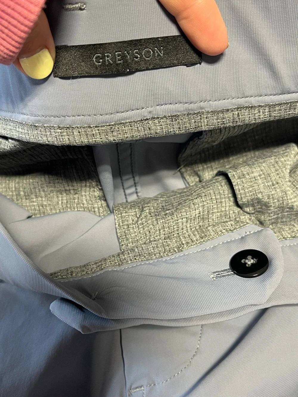 Greyson Men Golf Performance Montauk Joggers Pants Blue Gray Size 36